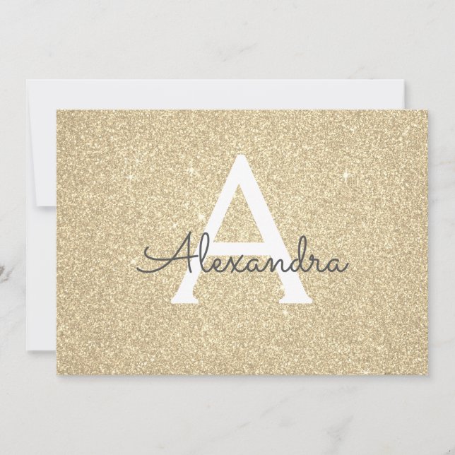 Reserva La Fecha Dulce Purpurina de espuma dorada 16 Guardar la fec (Anverso)