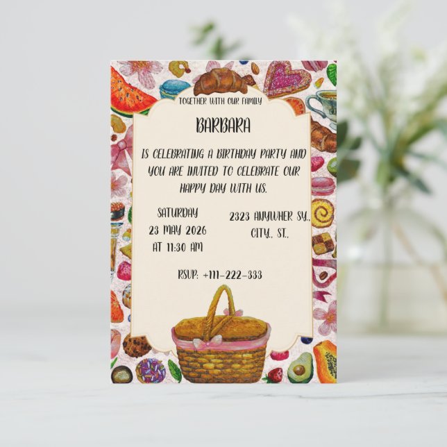 Reserva La Fecha Dulces Confiterías Pastelería Monada (Anverso de pie)