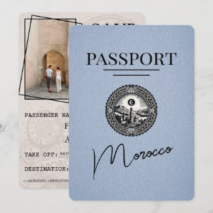 Reserva La Fecha Dusty Blue Morocco Passport Salven la fecha