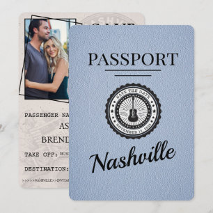 Reserva La Fecha Dusty Blue Nashville Passport Guardar la fecha