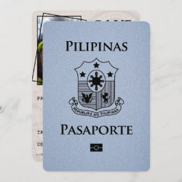 Reserva La Fecha Dusty Blue Philippines Passport Save the Date