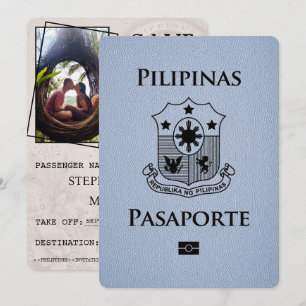 Reserva La Fecha Dusty Blue Philippines Passport Save the Date