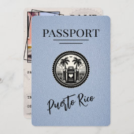 Reserva La Fecha Dusty Blue Puerto Rico Passport