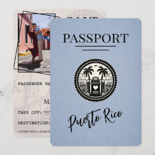 Reserva La Fecha Dusty Blue Puerto Rico Passport