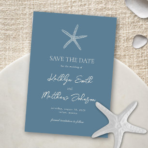 Reserva La Fecha Dusty Blue Starfish Beach Destination Wedding