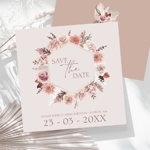 Reserva La Fecha Dusty Rosa Pampas Grass Wreath Salvó La Fecha