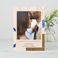 Earthy Abstract Fall Neutral Blue Photo Boda