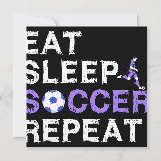 Reserva La Fecha Eat Sleep Soccer Repeat Shirt Cool Sport Player (Anverso)