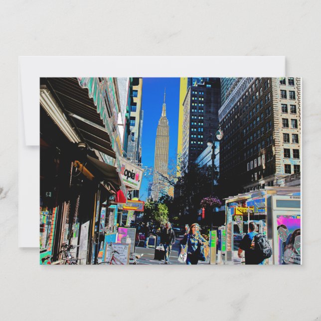 Reserva La Fecha Edificio Empire State del 42° Poster de St. New Yo (Anverso)