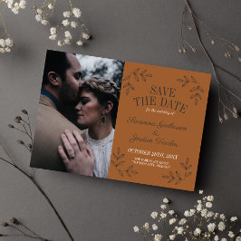 Reserva La Fecha Eerie Autumn Halloween Black Terracotta Gothic