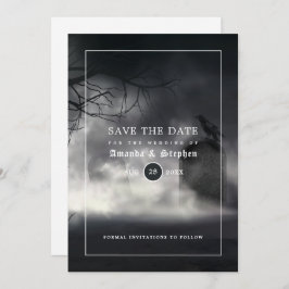 Reserva La Fecha Eerie Gothic Wedding Save The Date