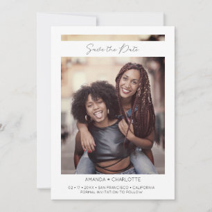 Reserva La Fecha Efecto instantáneo de foto simple para Chicas gay