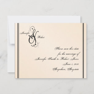 Reserva La Fecha Eggshell Elegance Wedding Save the Date