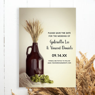Reserva La Fecha El cultivador logra la boda de la cervecería de tr