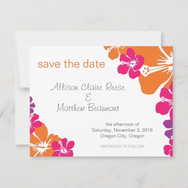 Reserva La Fecha El hawaiano salva la fecha (Anverso)