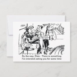 Reserva La Fecha Él hizo la pregunta, divertido