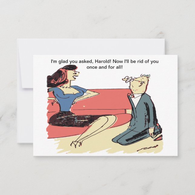 Reserva La Fecha El hombre se propone a una mujer, hilarante (Anverso)