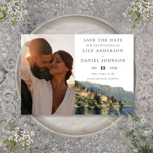 Reserva La Fecha El lago Como Italia Foto Boda de destino