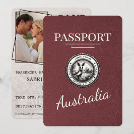 Reserva La Fecha El pasaporte australiano de Borgoña salva la fecha
