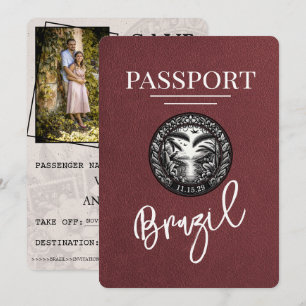 Reserva La Fecha El pasaporte brasileño de Borgoña salva la fecha