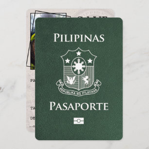 Reserva La Fecha El pasaporte de Filipinas verde salva la fecha