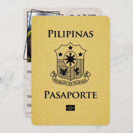 Reserva La Fecha El pasaporte filipino amarillo salva la fecha