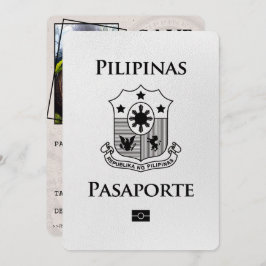 Reserva La Fecha El pasaporte filipino blanco salva la fecha