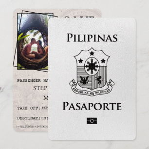 Reserva La Fecha El pasaporte filipino blanco salva la fecha