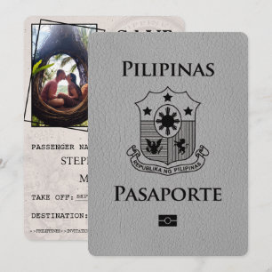 Reserva La Fecha El pasaporte filipino gris salva la fecha