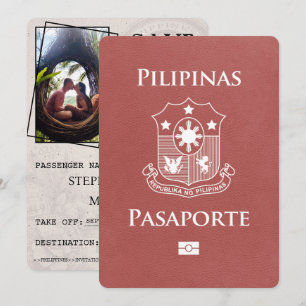 Reserva La Fecha El pasaporte filipino ligero de Borgoña salva la f
