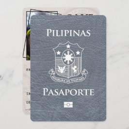 Reserva La Fecha El pasaporte filipino plateado salva la fecha