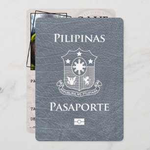 Reserva La Fecha El pasaporte filipino plateado salva la fecha