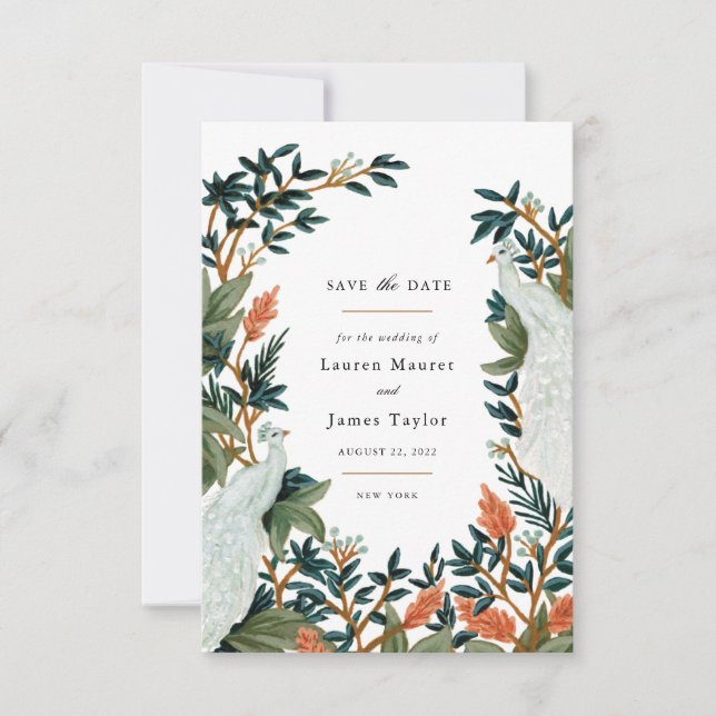 Reserva La Fecha El Pavo Real (Anverso)