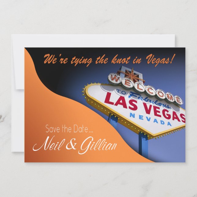 Reserva La Fecha El Personalizado de Gillian, Las Vegas, salva la f (Anverso)