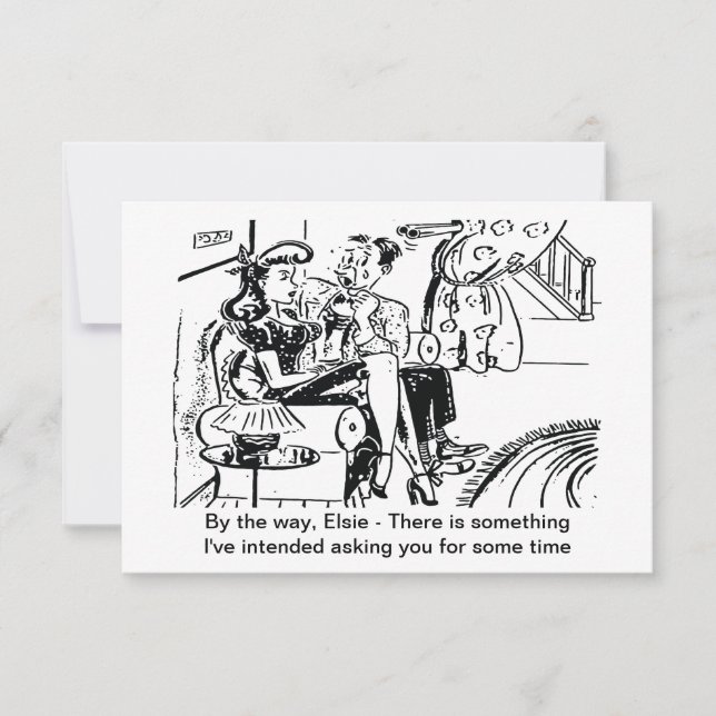 Reserva La Fecha Él Propuso la Pregunta, Divertido (Anverso)