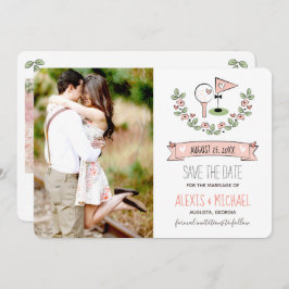 Reserva La Fecha El tema del golf rosado salva la fecha