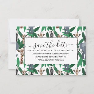 Reserva La Fecha Elefante de cebra jungla jirafa Safari Animales