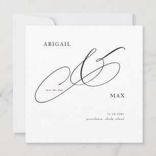 Reserva La Fecha Elegancia eterna Boda cuadrada Guardar la fecha