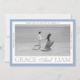 Reserva La Fecha Elegancia Moderna de Frontera Foto Guardar la Fech