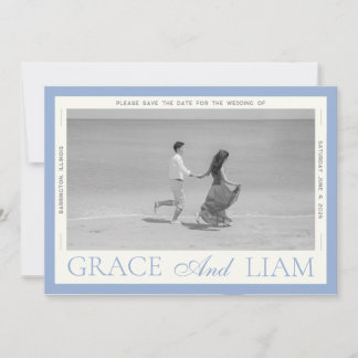 Reserva La Fecha Elegancia Moderna de Frontera Foto Guardar la Fech