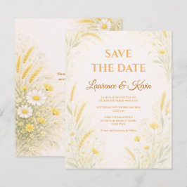 Reserva La Fecha Elegant Botanical Wedding Save the date