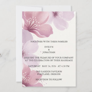 Reserva La Fecha Elegant Cherry Blossom Save the Date