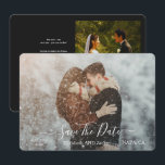 Reserva La Fecha Elegant Classic Black and White Caligraphy Wedding<br><div class="desc">-Capture the timeless beauty of love with this elegant black and white wedding photo, featuring intricate calligraphy. Perfect for couples seeking a sophisticated and classic touch for their special day, this beautiful image is ideal for wedding invitations, decor, or personal keepsakes. The contrast of black and white enhances the romantic...</div>