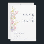 Reserva La Fecha Elegant Dusty Blue Photo Wildflowers Wedding<br><div class="desc">Announce your special day in timeless style with our Elegant Wedding Save the Date. Featuring a dusty blue color palette and sophisticated script, this design exudes elegance and refinement. The personalized monogram adds a chic, personal touch, making it the perfect preview of your upcoming wedding. Ideal for any season, this...</div>
