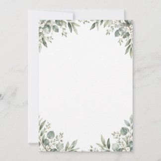 Reserva La Fecha Elegant Eucalyptus Botanical Save the Date