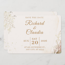 Reserva La Fecha Elegant Floral Save the Date Card