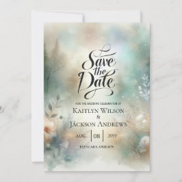 Reserva La Fecha Elegant Florals in a Woodland Realm Wedding