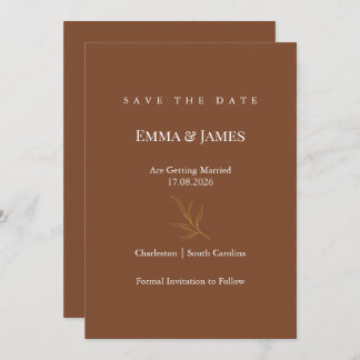 Reserva La Fecha Elegant Minimalist Save the Date Card | Modern