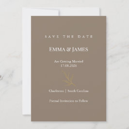 Reserva La Fecha Elegant Minimalist Save the Date Card | Modern