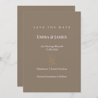 Reserva La Fecha Elegant Minimalist Save the Date Card | Modern